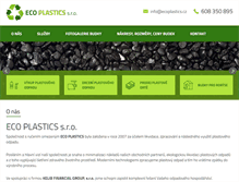 Tablet Screenshot of ecoplastics.cz